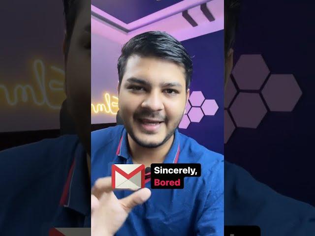 Hidden Trick Of Writing Gmail #shorts #reels #ytshorts