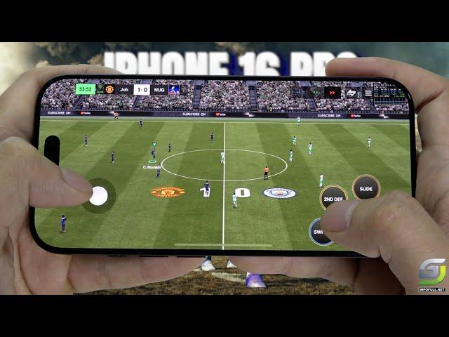 iPhone 16 Pro test game EA SPORTS FC™ Mobile Football | Apple A18 Pro