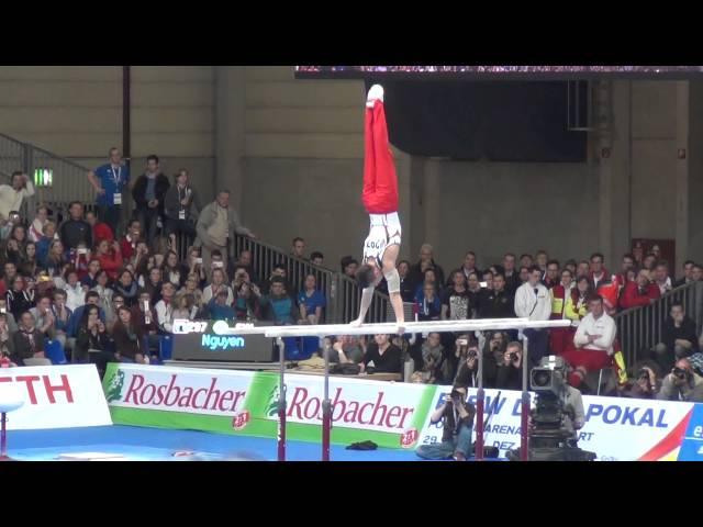 German National Championships Apparatus Finals Marcel Nguyen Parallel Bars