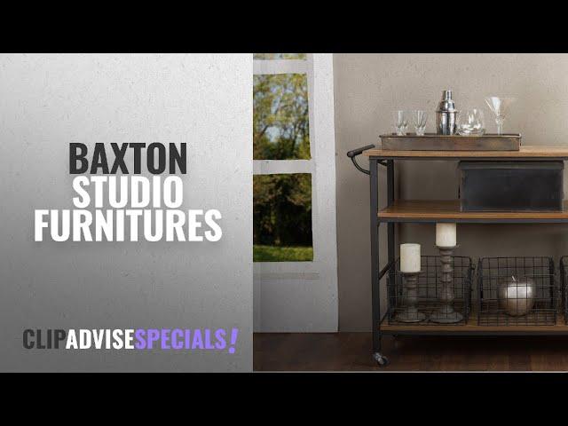 10 Best Selling Baxton Studio Furnitures [2018 ]: Baxton Studio Lancashire Wood and Metal Kitchen