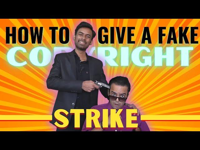 HOW TO GIVE A FAKE COPYRIGHT STRIKE ? Ft. @HiSaimanSays