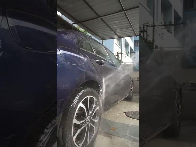 Mercedes getting a Professional Foam Wash | Prime Car Care | Auto Detailing Studio in Kolkata