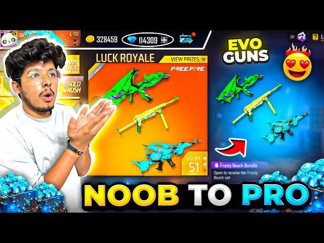 Free Fire Noob To Pro In 8 MinsAll New Legendary Gun Skins And Bundle -Garena Free Fire