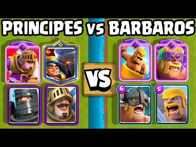 PRINCIPES vs BARBAROS | OLIMPIADAS de CLASH ROYALE