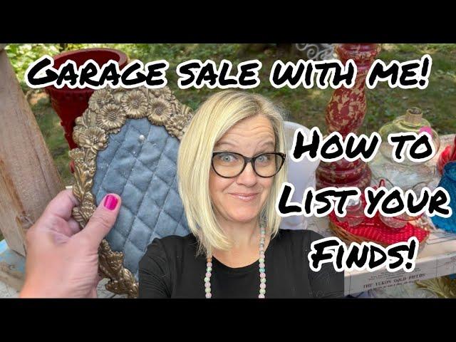 Garage Sale with Me to Flip for Profit How to List on ebay Poshmark & Mercari