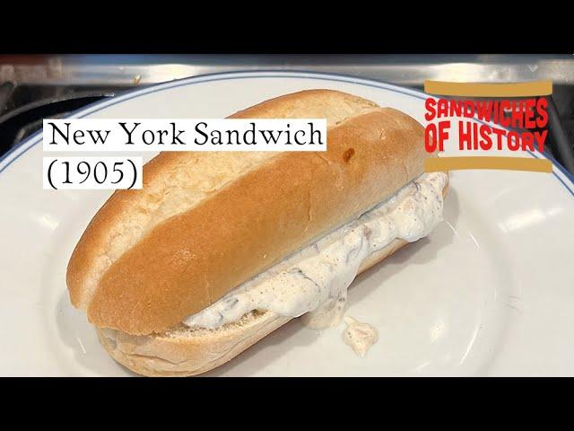 New York Sandwich (1905) on Sandwiches of History⁣