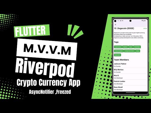 Building A Flutter Crypto App with MVVM Architecture (AsyncNotifier  , Freezed  , FPDart)