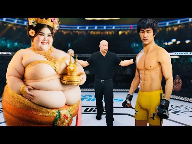 PS5 | Bruce Lee vs. Big Super Fighter Woman [EA Sport UFC 4]