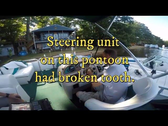 Pontoon boat teleflex steering fixed/replaced