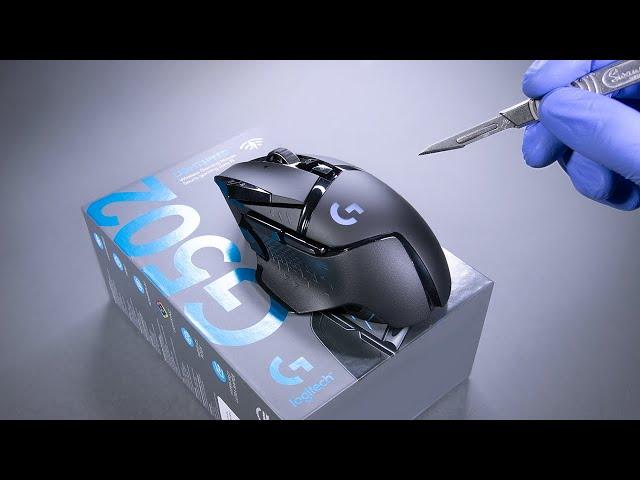 Logitech G502 Lightspeed Wireless Gaming Mouse Unboxing - ASMR