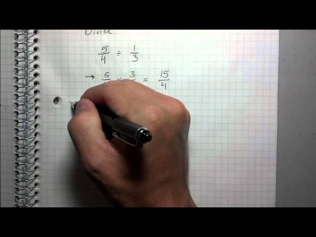 Multiplying and Dividing Fractions - Best Explanation