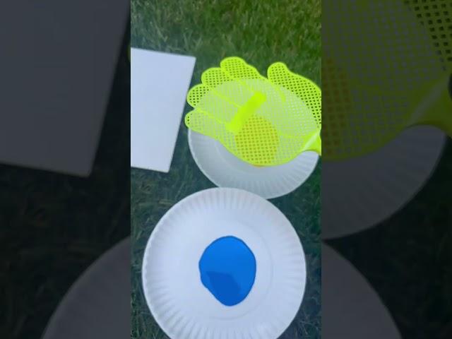60 Days of Summer - Day 2/60 At Home Crafts and Activities for Families️Fly Swatter Painting