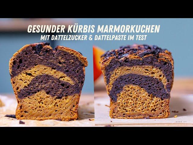 Der gesündeste Kürbis Schoko Marmorkuchen! Schnelles und einfaches Rezept.