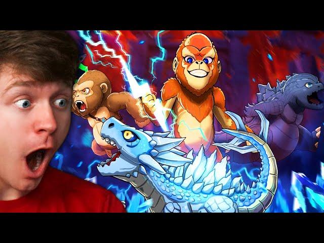 BABY GODZILLA x BABY KONG vs BABY SHIMU!? (Reaction)