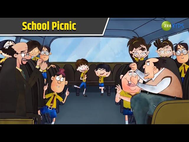 School Picnic | Badrinath and Budhdeb | Comedy Cartoon | Hindi Cartoon | TV Show | Zee Kids