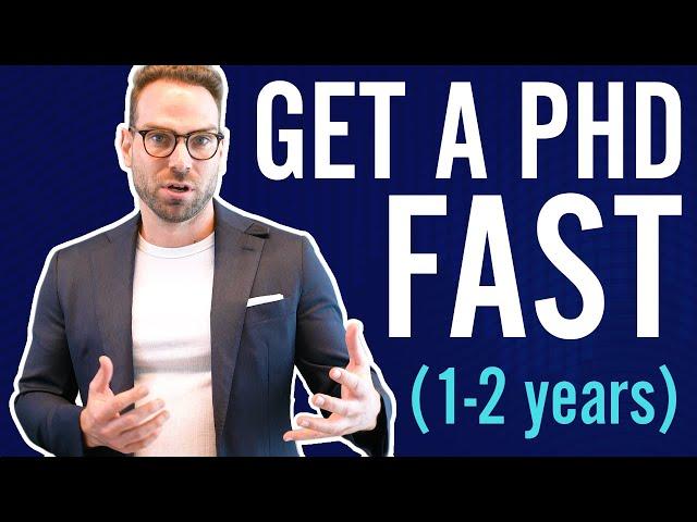 How To Get a PhD Faster | Working Formula Explained By Professor David Stuckler