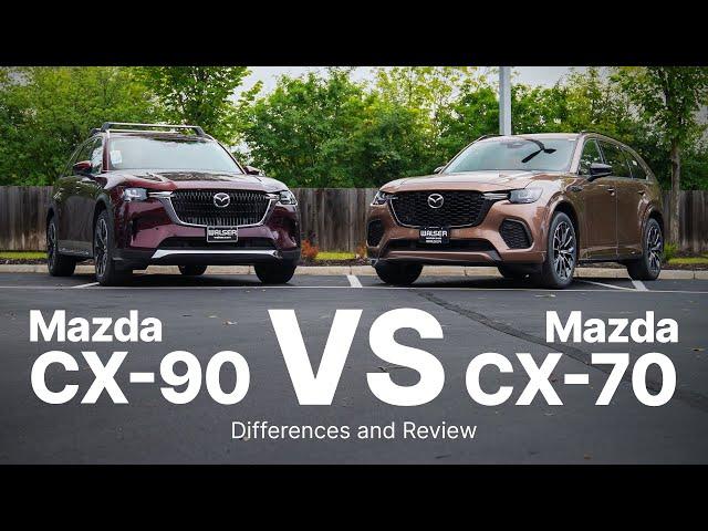 2024 Mazda CX-90 vs 2025 Mazda CX-70 | Comparison & Review