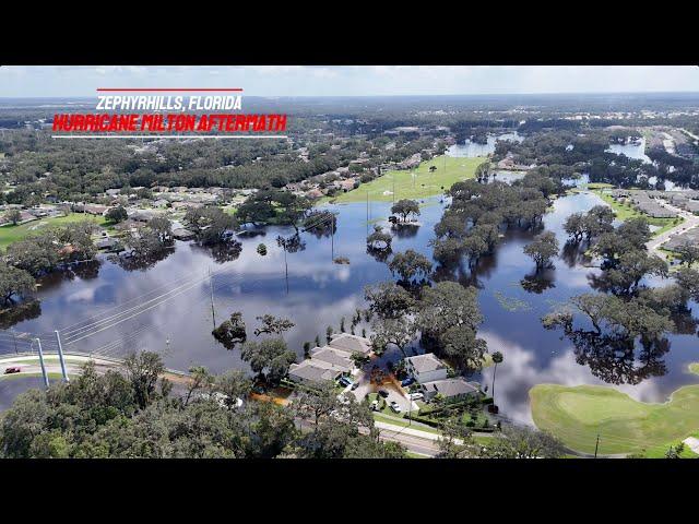 Devastating Aftermath of Hurricane Milton in Zephyrhills, Florida