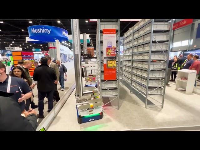 World's first autonomous mobile picking robot at ProMat 2023 | Coming to Modex 2024 | Brightpick