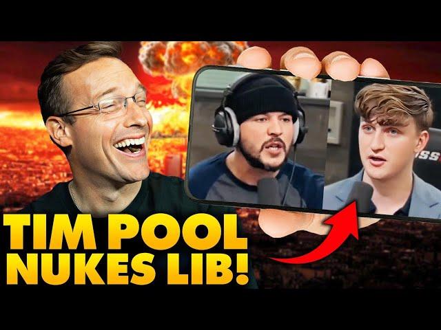 Tim Pool ENDS Career Of Sniveling Lib LIVE | GUTS Him Like A FISH, Left SHAKING In STUNNED Silence