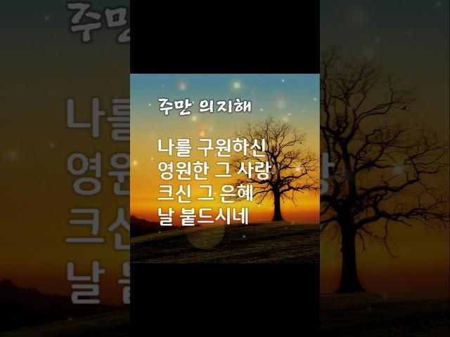 의지했던 것 다변해가고 #찬양 #주만의지해