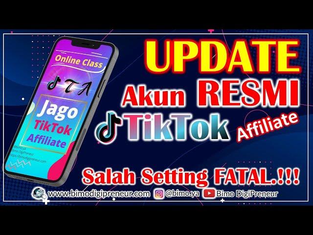 Cara Daftar TikTok Affiliate Jika Sudah Memiliki AKUN SELLER TikTok SHOP dan Cara Melepas Tautan.