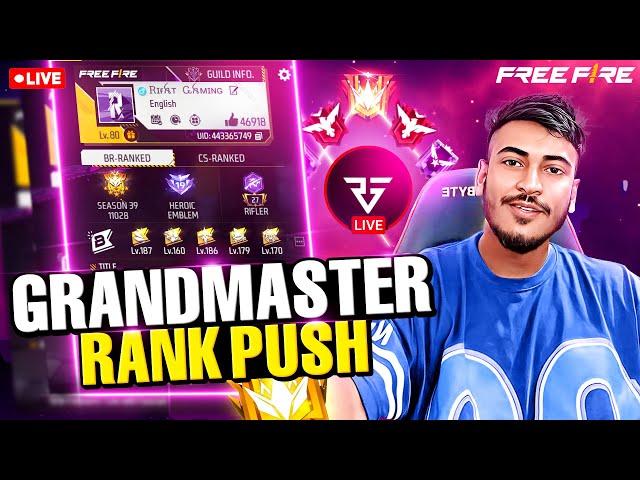 Free Fire Grandmaster Rank Push Live With Facecam || Rifat Gaming #freefire #live #ff #fflivebd