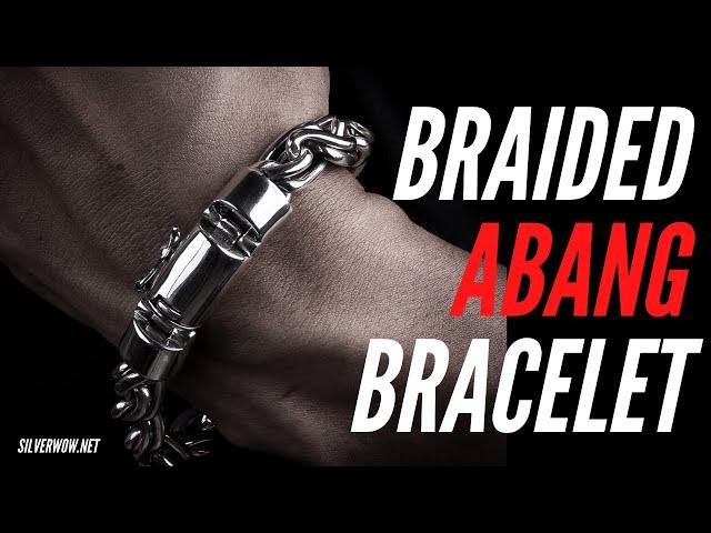 Men’s Unique & Chunky Silver Bracelets: Men's Braided Abang Bracelet | By Silverwow