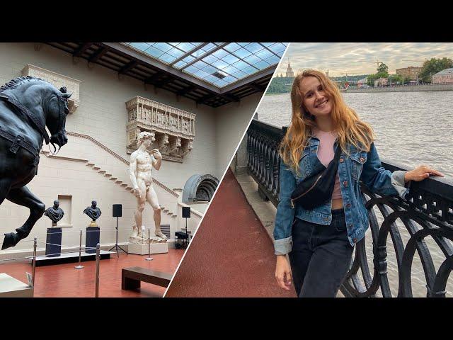 Moscow's Pushkin Museum Review & Gorky Park To Sparrow Hills Walk | One Day in Moscow 2020