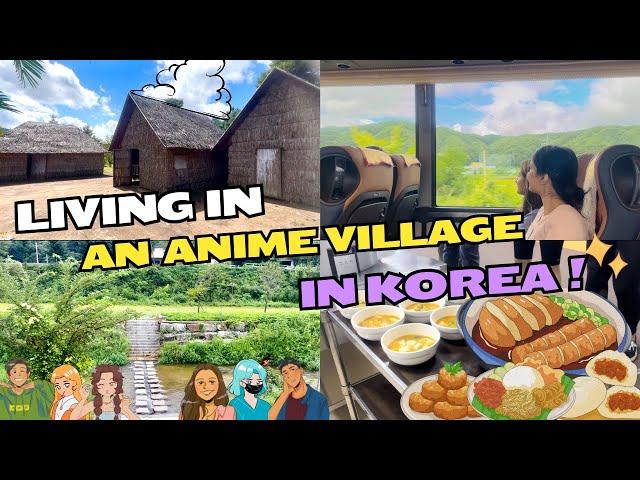 Living in an Anime Village for 24 hours in Korea | 24 hours challenge | Indian in Korea