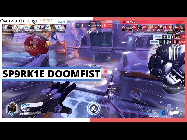 SP9RK1E DOOMFIST POV | June Joust Winners Semi-Finals | Dallas Fuel vs Shanghai Dragons | OWL 2021