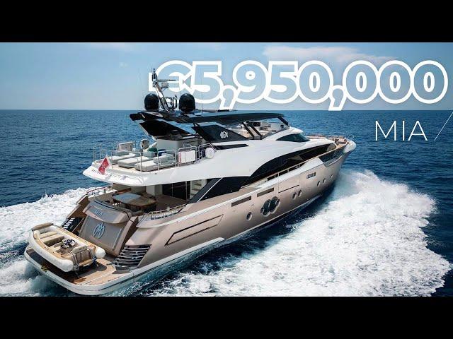 Touring an Exclusive Yacht FOR SALE  MONTE CARLO YACHTS 96 "MIA"