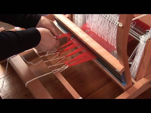 Ashford - How to put a warp on your table loom - Part 2