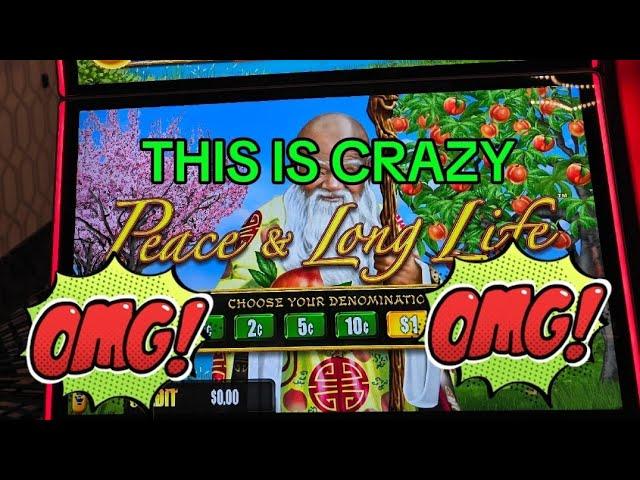 ( THIS IS CRAZY  ) PEACE & LONG LIFE SLOT MACHINE. #slots #casino #slotmachine #jackpot