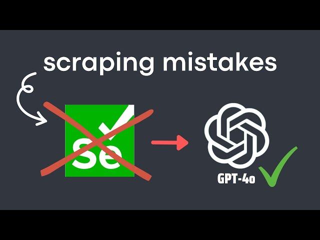 If you're web scraping, don't make these mistakes