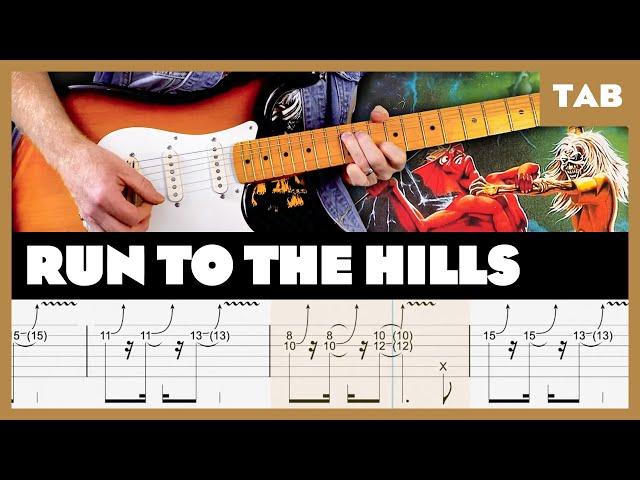 Iron Maiden - Run to the Hills - Guitar Tab | Lesson | Cover | Tutorial Xvive A58