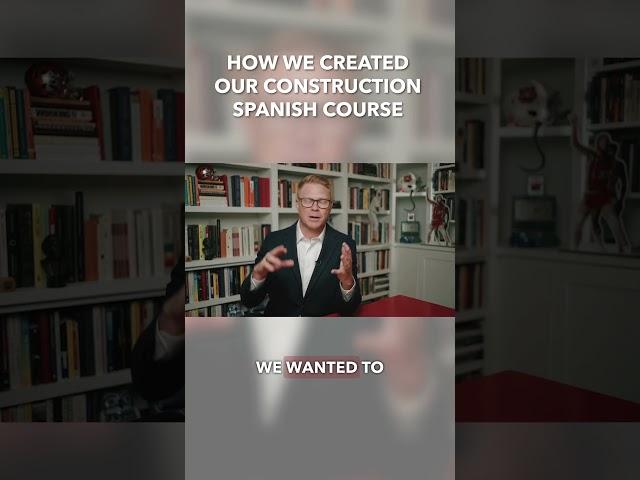 How We Created our 6 - Week Construction Spanish Course | Bradley Hartmann & Co #Shorts