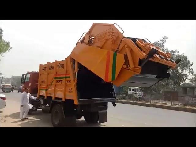 REFUSE COMPACTOR,GARBAGE COMPACTOR,GARBAGE COLLECTION VEHICLE,,M.K.TECH VEHICLE COMPACTOR