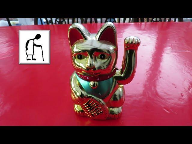 Waving Cat Maneki Neko Tear Down