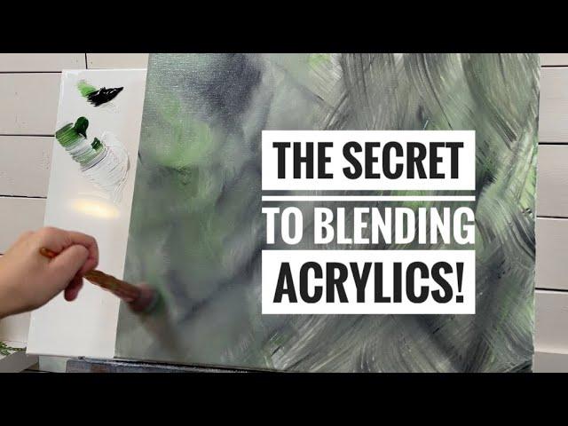 The secret to BLENDING ACRYLICS! ️ step by step tutorial