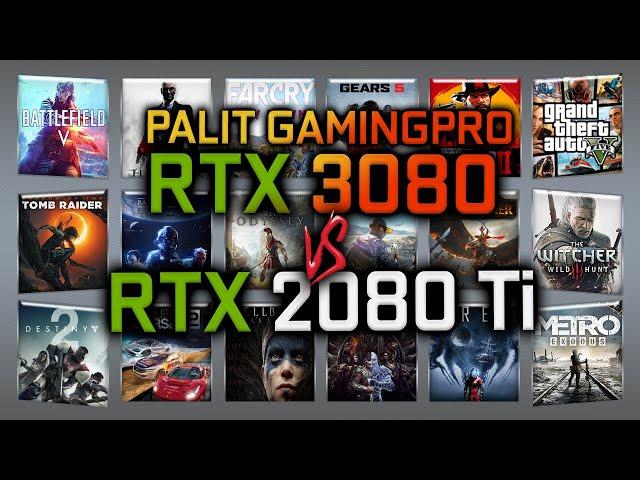 PALIT GAMING PRO RTX 3080 vs RTX 2080 Ti Benchmark – 65 Tests