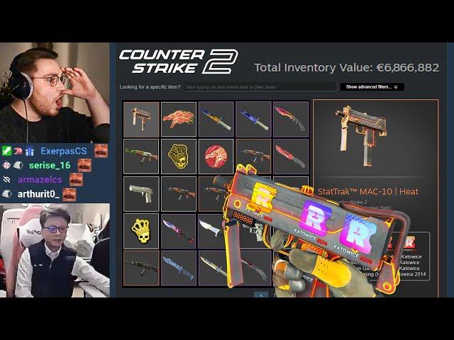 ohnepixel amazed by china's most expensive CS2 inventory