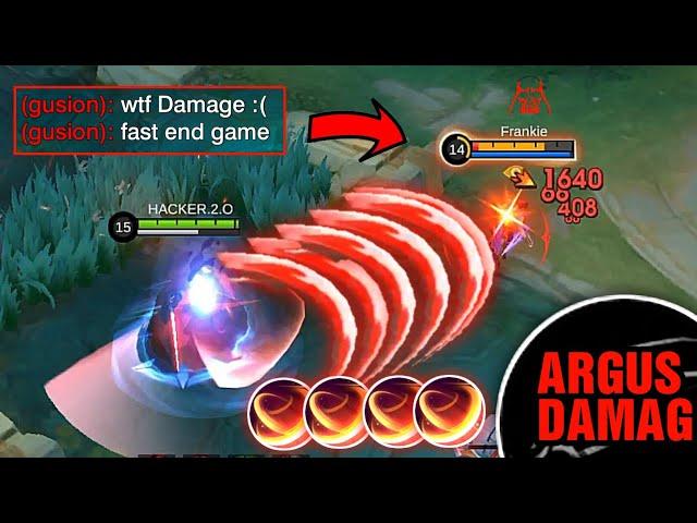 WTF DAMAGE! ARGUS NEW BEST BUILD AND EMBLEM || ARGUS BEST BUILD 2024