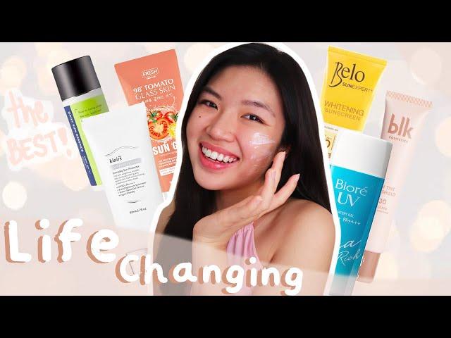 BEST sunscreens for oily skin ️sunscreen swatches! Lightweight and no whitecast (life changing)