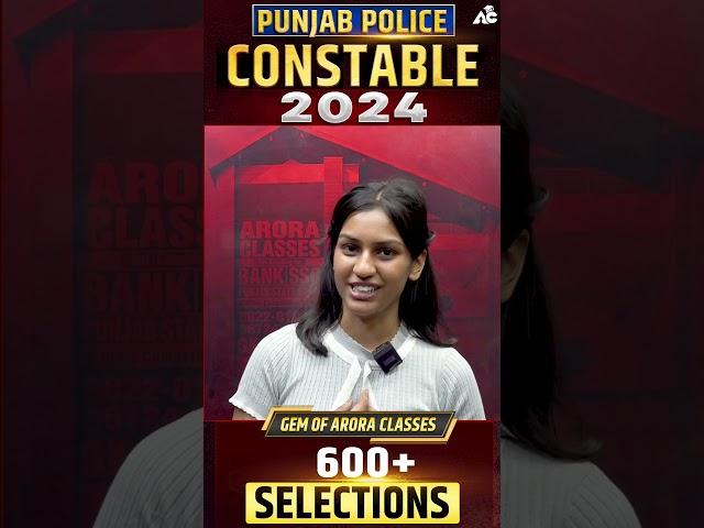 Punjab Police Constable 2024 Gems Of Arora Classes 600+ Selection