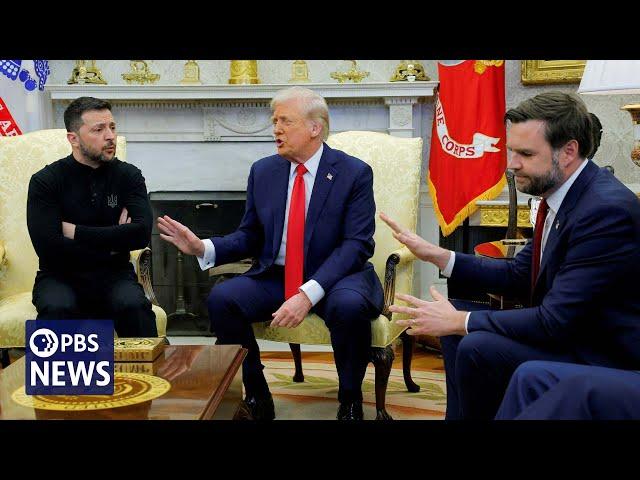 WATCH: Zelenskyy meeting blows up as Trump suggests Ukrainian president needs to be more grateful