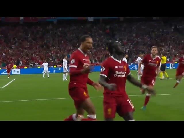 Uefa Champions League FINAL 2018 Real vs. Liverpool- Mane Goal 1:1