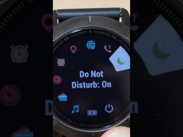How To Turn On & Off Do Not Disturb On Garmin Watch