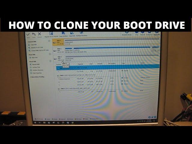 Cloning partitions from C drive to a new HDD/SSD