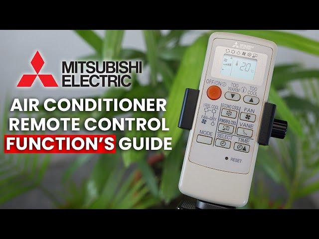 How to Use Air Conditioner Remote Controller || Mitsubishi Electric AC Remote Operation's Guide ||